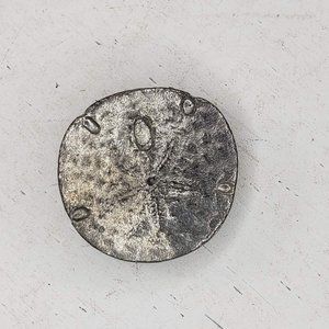 Metzke Pewter Sand Dollar Magnet Fridge Kitchen 1979